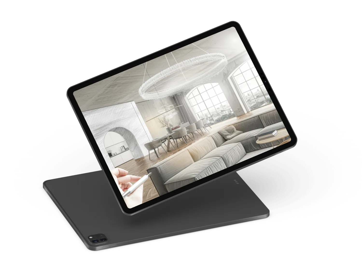 Showcase on a tablet